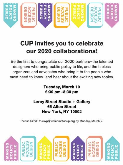 Celebrate CUP's 2020 Collaborations